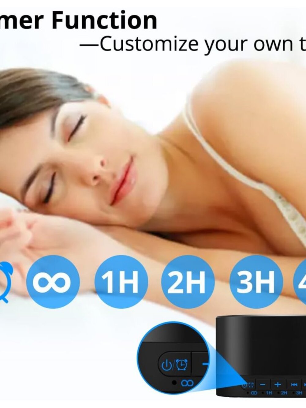 Sound White Noise Machine with 20 Non Looping Natural Soothing Sounds and Memory - Picture 3 of 9